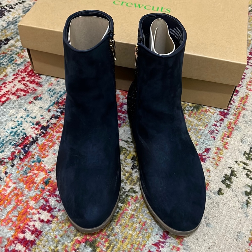 Girls zipup boots with Glitter